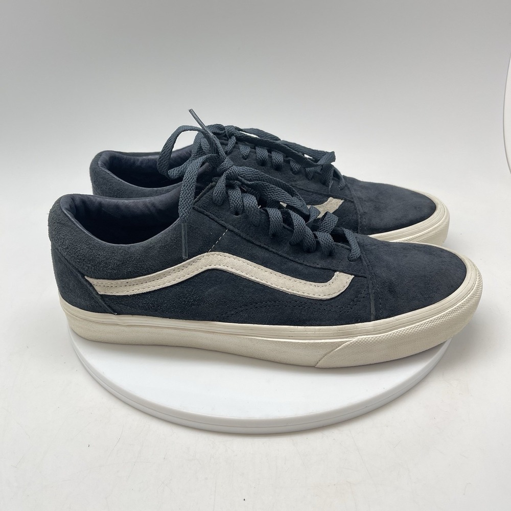 Vans Old Skool Mens 9 Blue Athletic Skate Walking Suede Shoes Sneakers 721454